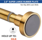 Shower Curtain Rod Tension- No Drill Non-Slip Spring Tension Shower Rod for Window or Bathroom, 43-73 inches Metal Steel, Gold