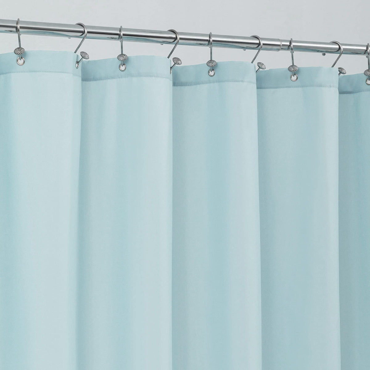 ALYVIA SPRING Waterproof Fabric Shower Curtain or Liner White, 72x72