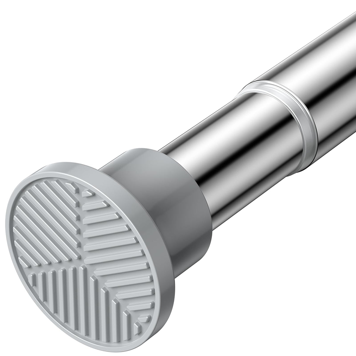 White Tension Rods 28 to 84 Inch,1"Heavy Duty Spring Tension Curtain Rod，No Slip No Drill Adjustable Shower Tension Curtain Rod for Bathroom, Window, Closet & Wardrobe（Sectional Assembled Rod）