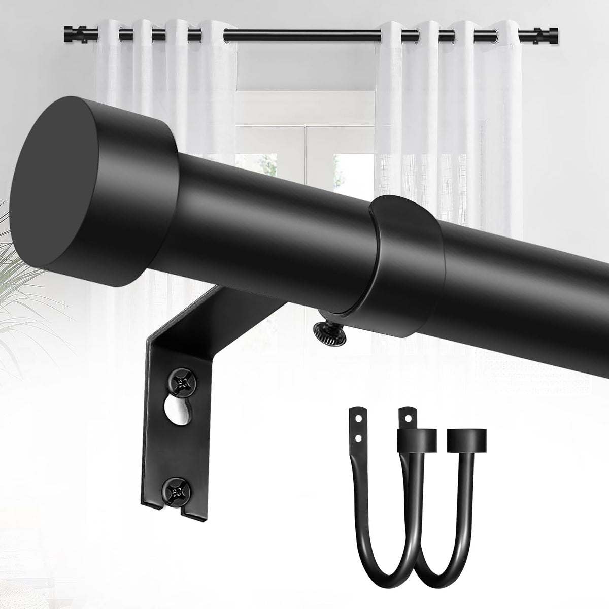 YNL Shower Curtain Rod 34-82 Inches (2.8-6.8ft) Adjustable Spring Shower Rod No Drilling, Non-Slip, Never Rust, Stainless Steel, Suitable for Bathroom Window Living room, Gold