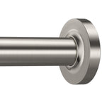 One-Piece Tension Curtain Rod 54-90 inch Brushed Gold Shower Curtain