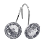 Aqua Diamond Crystal Bling Shower Curtain Hooks Rings for Bathroom,12PCS