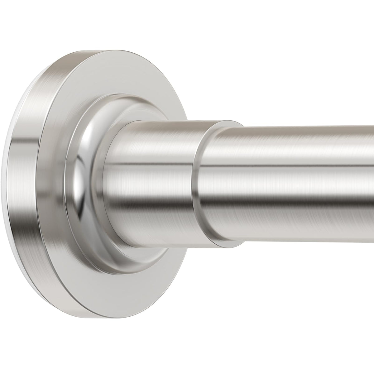SUNALLY Shower Curtain Rod Adjustable 32-61 in Tension Curtain Rods, White