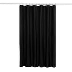 N&Y HOME Fabric Small Stall Shower Curtain Liner Extra Long 36x84, White