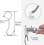 12 Pack 7.9 Inch Extra Long Shower Curtain Hooks for Hanging