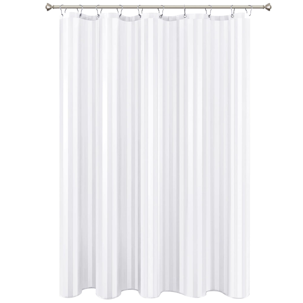 Fabric Shower Curtain Liner 60x72 Inch-White Standard Size Shower Liners