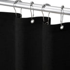 Linen Shower Curtain Beige Boho Cream Natural Cloth 72" W x 72" L