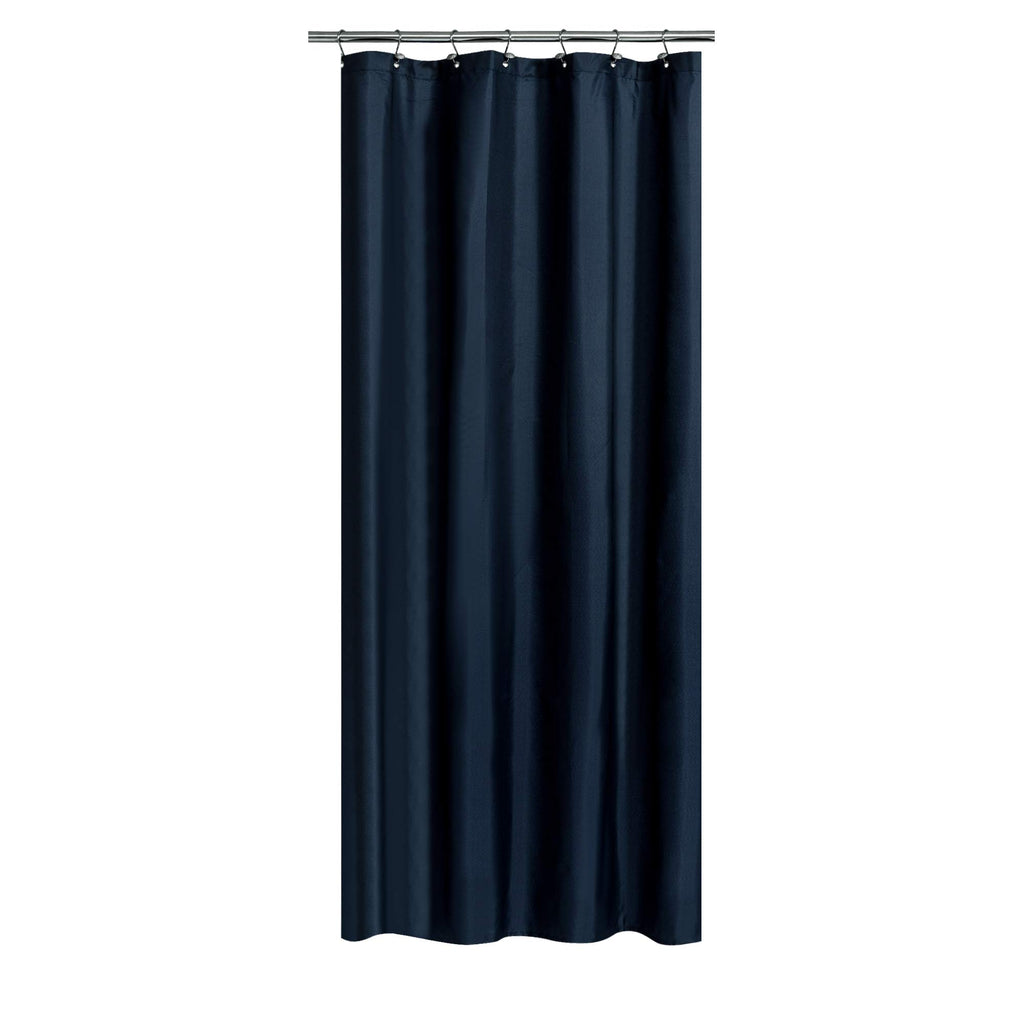 N&Y HOME Fabric Small Stall Shower Curtain Liner Extra Long 36x84, White