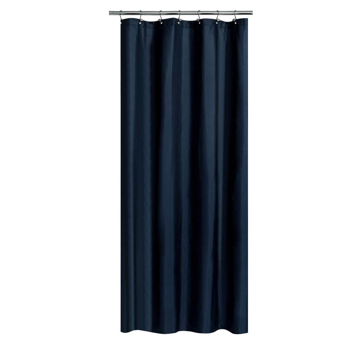 N&Y HOME Fabric Small Stall Shower Curtain Liner Extra Long 36x84, White