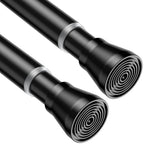 AIZESI 2Pcs Spring Tension Curtain Rods, Adjustable 26-39 Inch, White