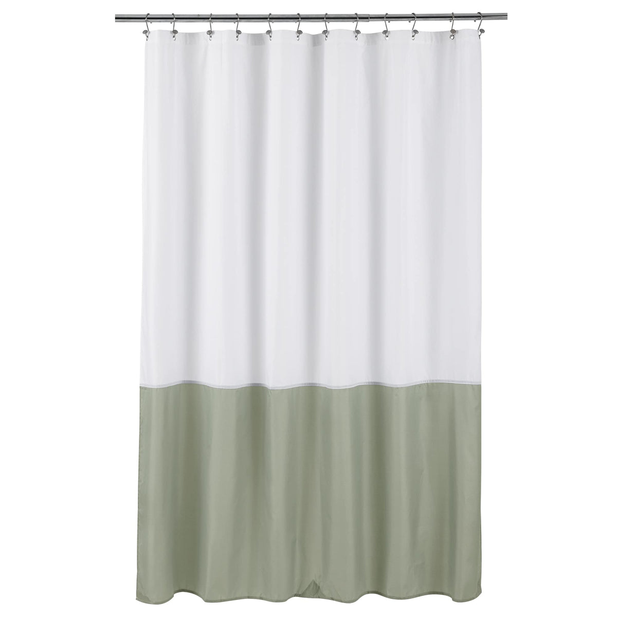 ALYVIA SPRING Waterproof Fabric Shower Curtain or Liner White, 72x72