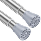 AIZESI 2Pcs Spring Tension Curtain Rods, Adjustable 26-39 Inch, White