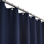 Barossa Design Narrow Stall Shower Curtain Waffle Weave 36x72, White