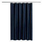 N&Y HOME Fabric Small Stall Shower Curtain Liner Extra Long 36x84, White