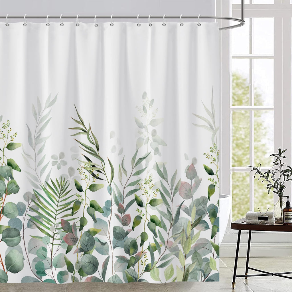 AWERT Blue Marble Shower Curtain - Waterproof for Bathroom Decor, Printed Washable With Hooks, 72x72 Inch