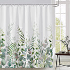 AWERT Blue Marble Shower Curtain - Waterproof for Bathroom Decor, Printed Washable With Hooks, 72x72 Inch