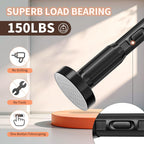 Tension Curtain Rod 41-86In-150Lb, Curtain Rod No Drilling for Window or Bathroom Patio, Adjustable Heavy Duty Shower Curtain Rod, Easy to Install, Never Rust, Rod Diameter 1.26 Inches-Black