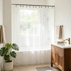Barossa Design Oeko-tex Certified Shower Curtain Liner Standard Size, Clear