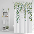 AWERT Blue Marble Shower Curtain - Waterproof for Bathroom Decor, Printed Washable With Hooks, 72x72 Inch