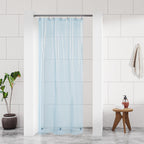 Barossa Design 48 inch Wide Stall Shower Curtain Liner with Magnets, Clear