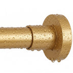 Shower Curtain Rod Tension- No Drill Non-Slip Spring Tension Shower Rod for Window or Bathroom, 43-73 inches Metal Steel, Gold