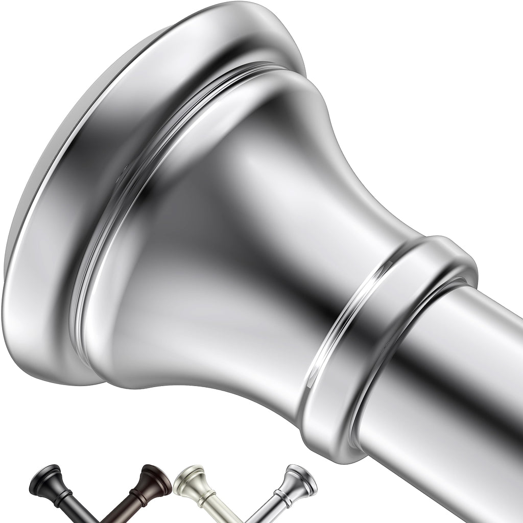 Oil Rubbed Bronze Tension Shower Curtain Rod – Adjustable 18-79 Inches, Fits 20-78 Inch Spaces (Ideal for 72" Wide Bathrooms), Rust Resistance Adjustable Durable Spring No Drilling