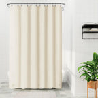 Barossa Design 48 inch Wide Stall Shower Curtain Liner with Magnets, Clear