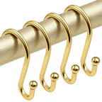 Shower Curtain Hooks Rings - ELWEY Shower Curtain Hooks Rust Proof