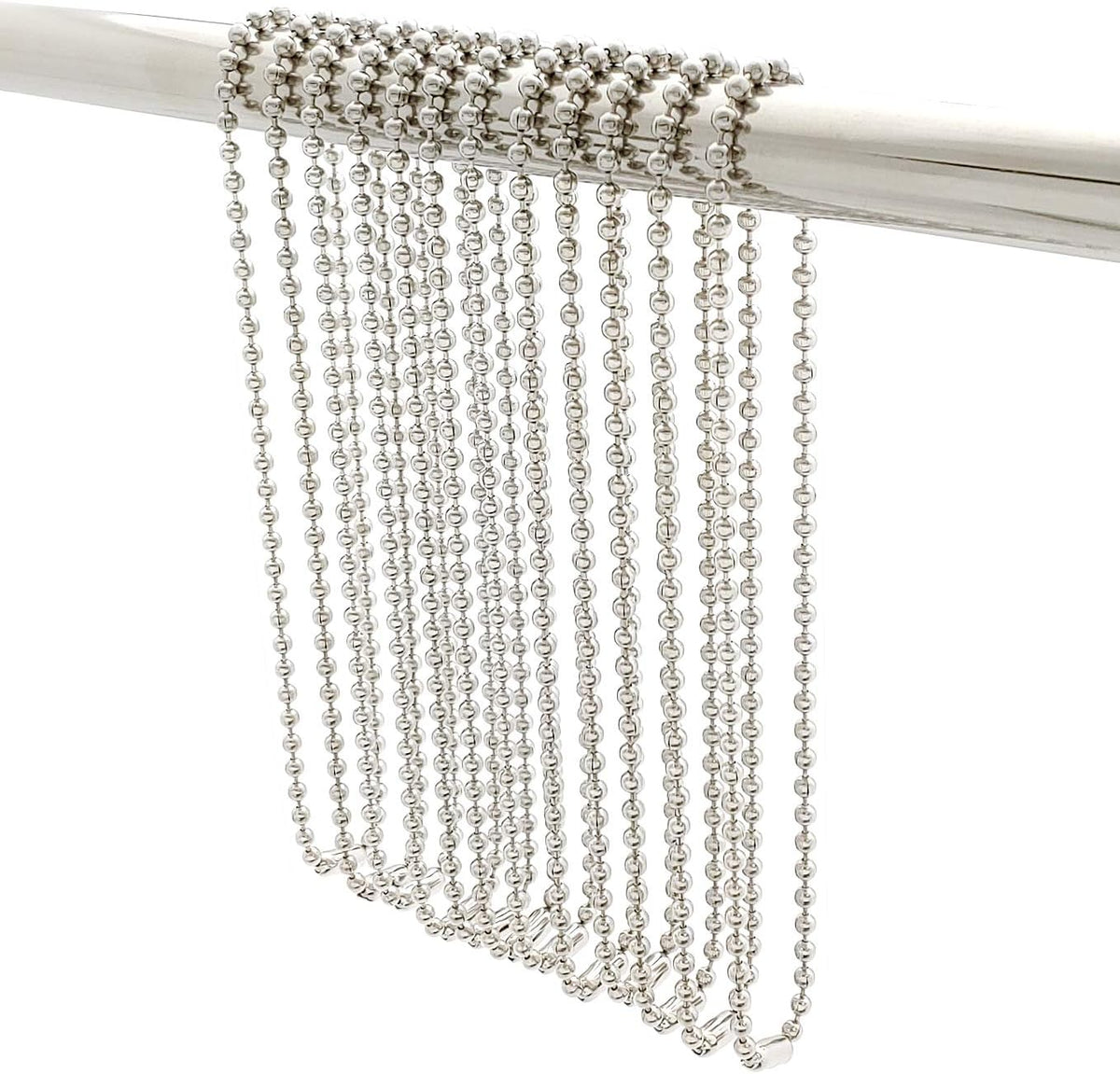 Shower Curtain Hooks Long Size 27inch/70cm, Shower Curtain Rings 12pcs, spa-Quality Look, Stainless Steel