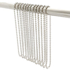 Shower Curtain Hooks Long Size 27inch/70cm, Shower Curtain Rings 12pcs, spa-Quality Look, Stainless Steel