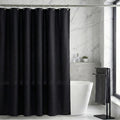 Waterproof Fabric Shower Curtain Liner, TPU Coated, PEVA-Free & Odorless, Hotel Quality, 3 Magnets, Rust-Proof Metal Grommets, Machine Washable, White, 72x72 Inch