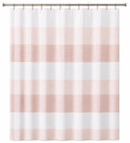 Dainty Home Ombre Waffle Weave Shower Curtain 70 x 72 Grey Textured Fabric Shower Curtain, Hotel Style Waffle Weave Bathroom Curtain, Water Resistant Polyester Ombre Shower Curtain