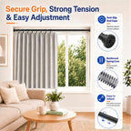 ALLZONE Heavy Duty Tension Shower Curtain Rod, 42–83 in., Stay-in-Place