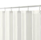 Fabric Shower Curtain Liner 60x72 Inch-White Standard Size Shower Liners