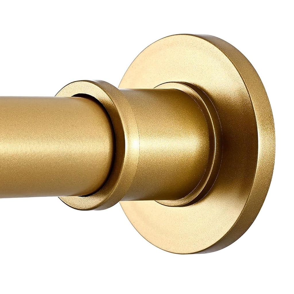 BRIOFOX Industrial Shower Curtain Rod - Rustproof Non-Slip 43-72 Inch 304 Stainless Steel Tension Curtain Rod for Window or Bathroom, Brushed Nickel