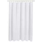 Amazon Basics Lightweight Super Soft Easy Care Microfiber Waffle Texture Shower Curtain , 72" x 72", White