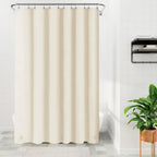Barossa Design 48 inch Wide Stall Shower Curtain Liner with Magnets, Clear