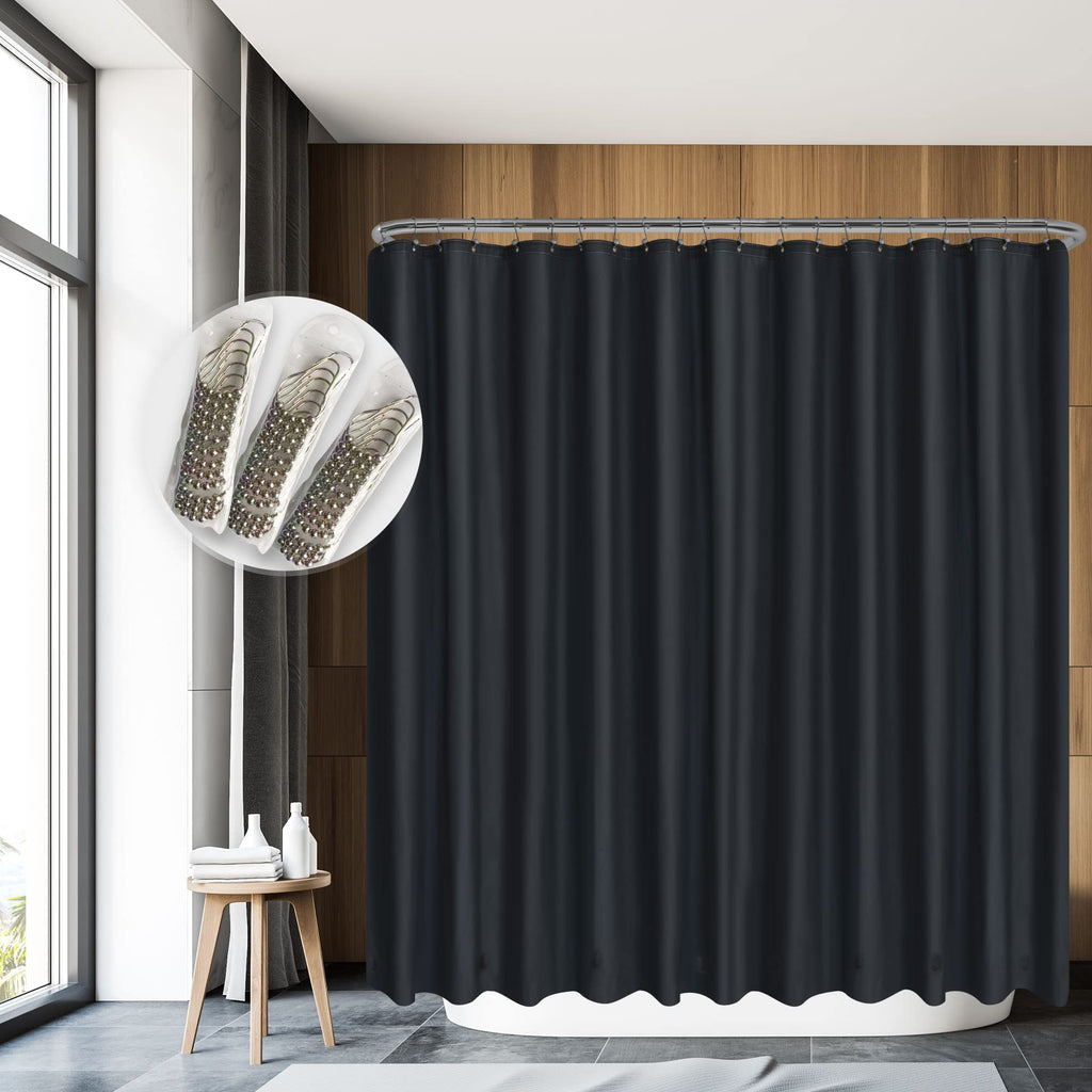 Barossa Design Oeko-tex Certified Shower Curtain Liner Standard Size, Clear
