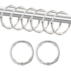 Shower Curtain Hooks, Rustproof Decorative Shower Curtain Rings Metal Round Shower Hooks for Bathroom Shower Rod, 12 Pack (Oil Rubbed Bronze)