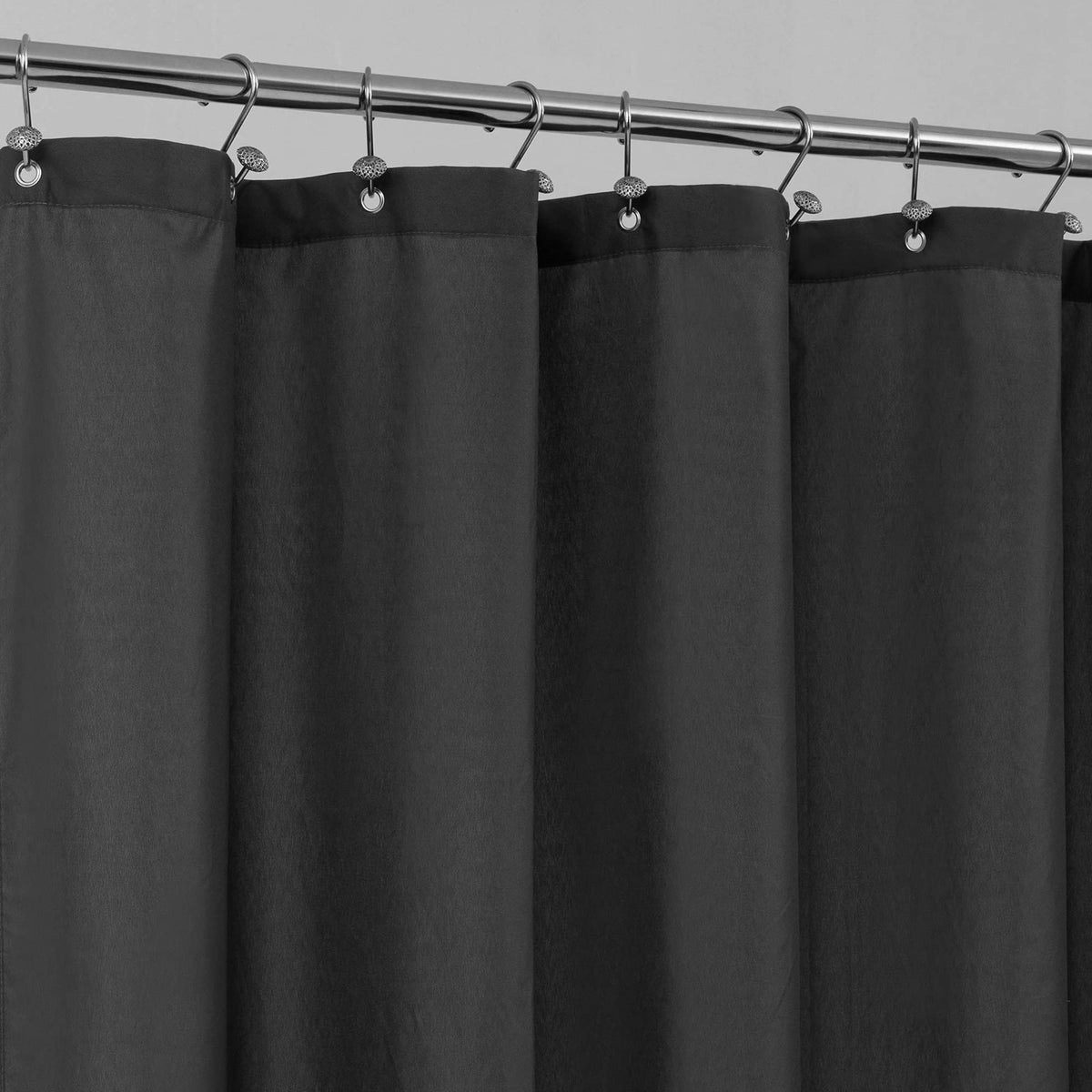 ALYVIA SPRING 72x96 Extra Long Waterproof Fabric Shower Curtain Liner White