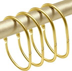 Shower Curtain Hooks Rings - ELWEY Shower Curtain Hooks Rust Proof