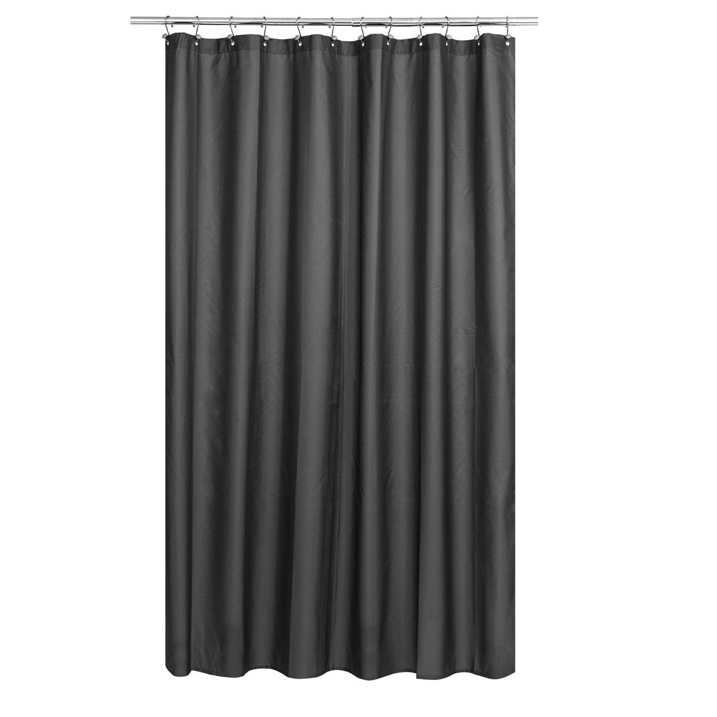 N&Y HOME Fabric Small Stall Shower Curtain Liner Extra Long 36x84, White