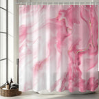 Shower Curtains Grey Marble Shower Curtain for Bathroom 72 X 72 Inch