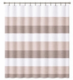 Dainty Home Ombre Waffle Weave Shower Curtain 70 x 72 Grey Textured Fabric Shower Curtain, Hotel Style Waffle Weave Bathroom Curtain, Water Resistant Polyester Ombre Shower Curtain