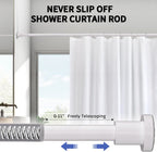 ZYRW White Shower Curtain Rod 36-84 Inches No Drill Adjustable Shower Rod