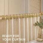 Gold Butterfly Shower Curtain Hooks, Rust Proof Metal for Bathroom 12PCS