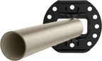 Moen Curved Adjustable Length Fixed Mount Single Shower Curtain Rod for Bathroom, Brushed Nickel Finish, CSR2160BN