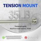 Mcrbeay Shower Curtain Rod, 1" Diameter Heavy Duty Tension Shower Rod