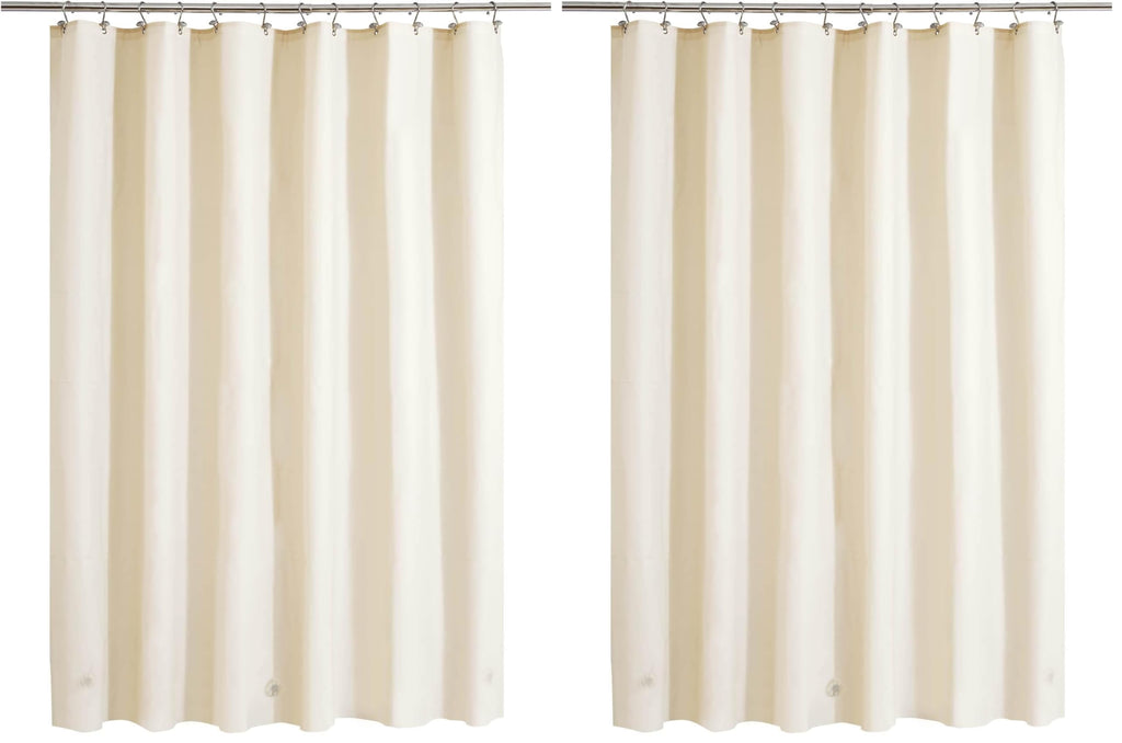 Barossa Design 48 inch Wide Stall Shower Curtain Liner with Magnets, Clear