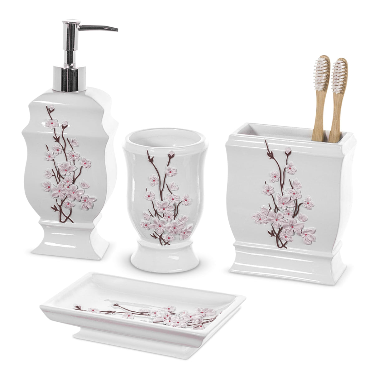 Creative Scents Vanda Shower Curtain Hooks Decorative | Set of 12